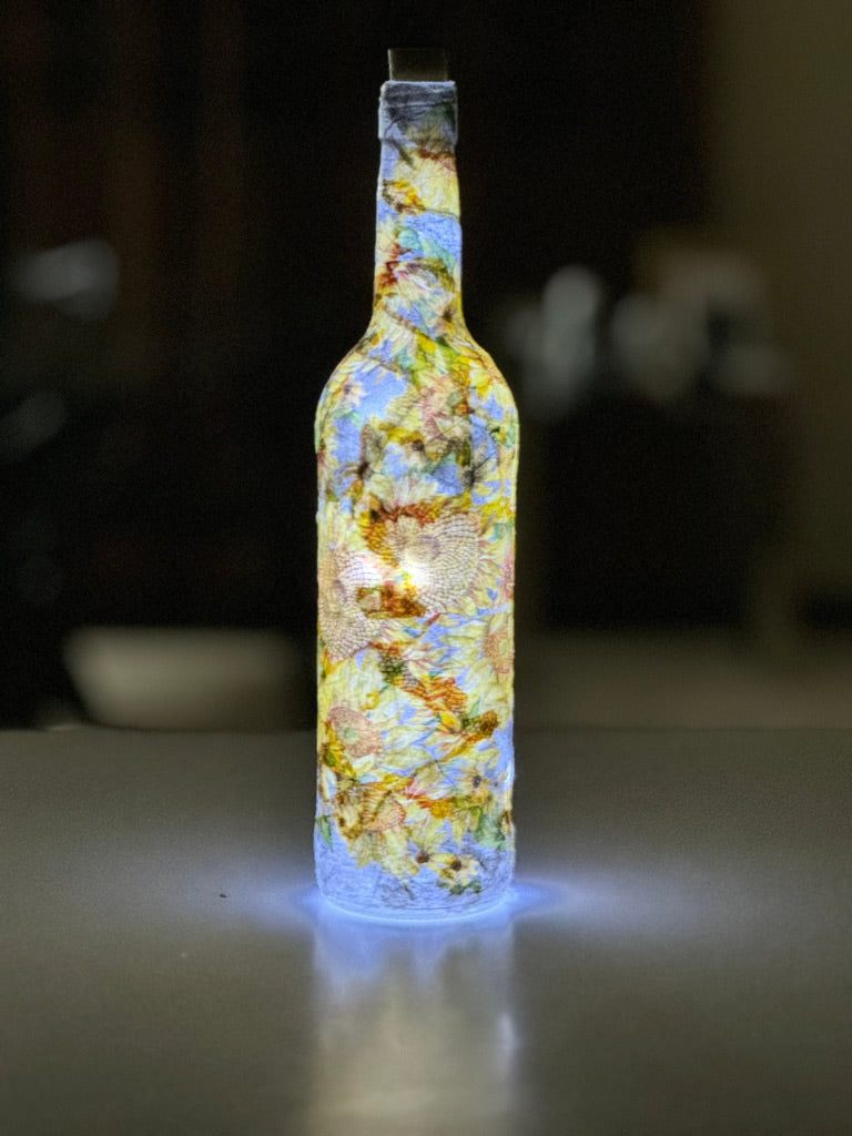 Luminique Bottle: Sunflower Theme