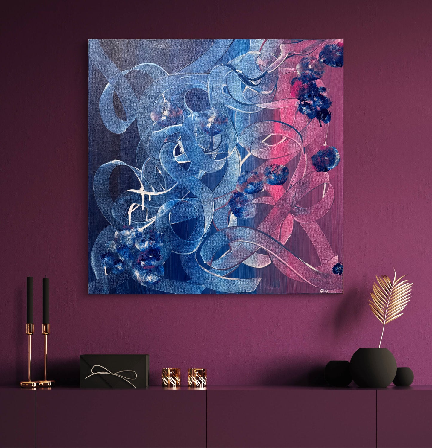 Drunk DNA 24" x 24"