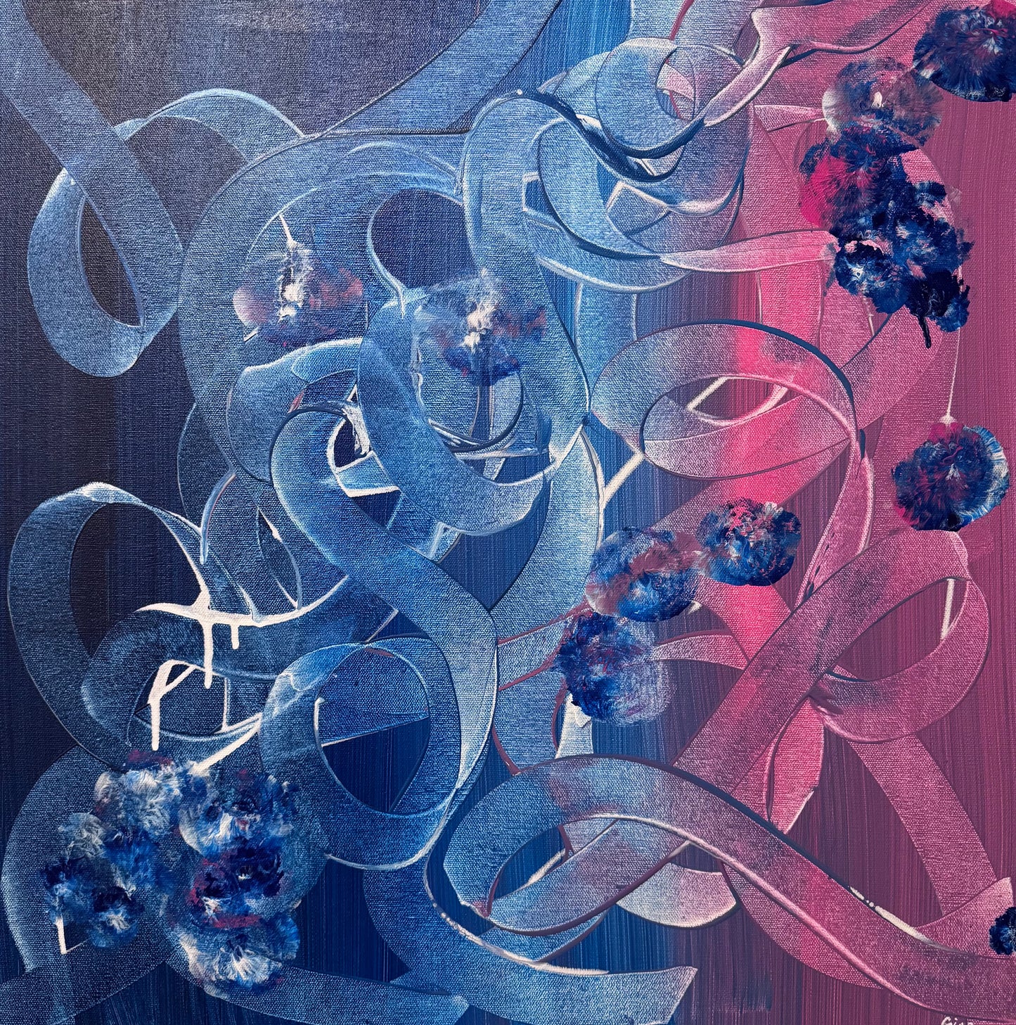 Drunk DNA 24" x 24"